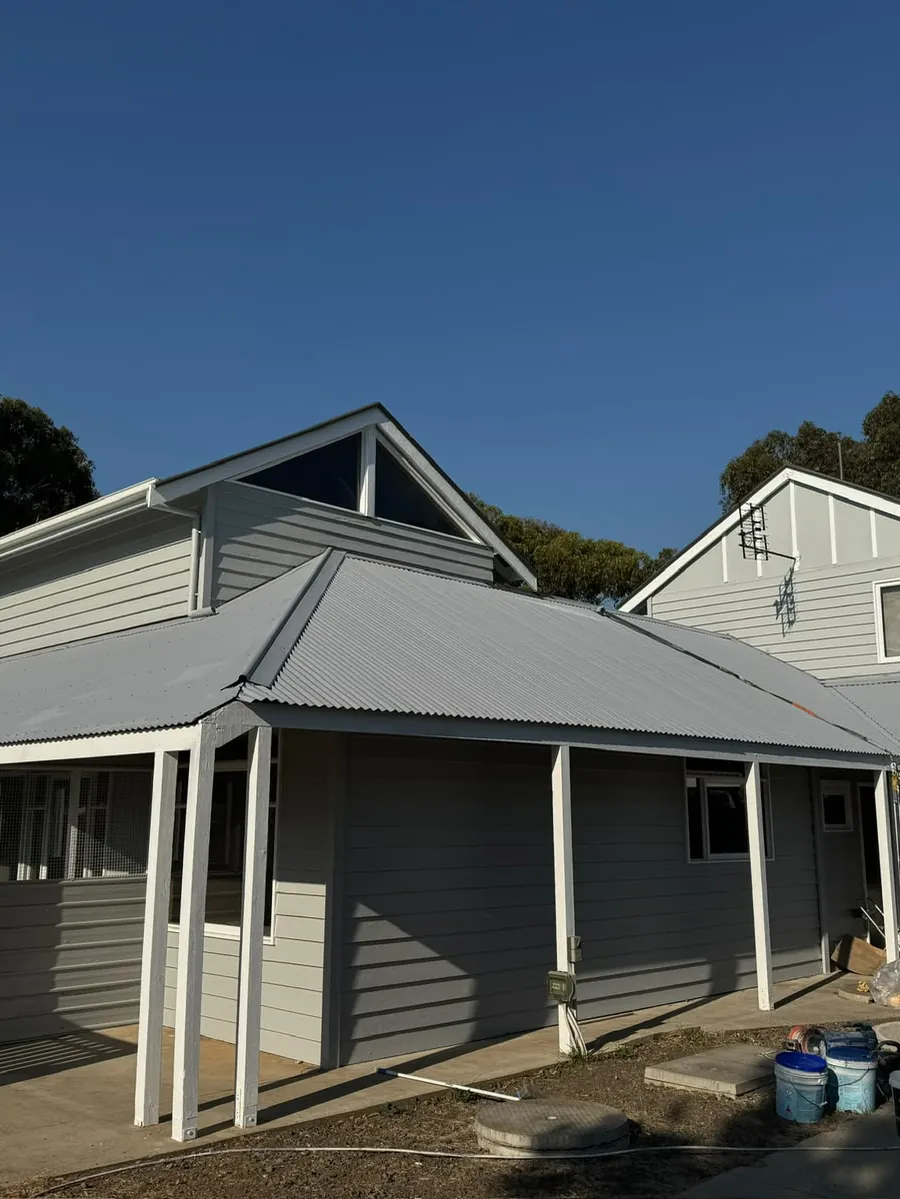 Weatherboard home exterior freshly repainted by All Aces Painters